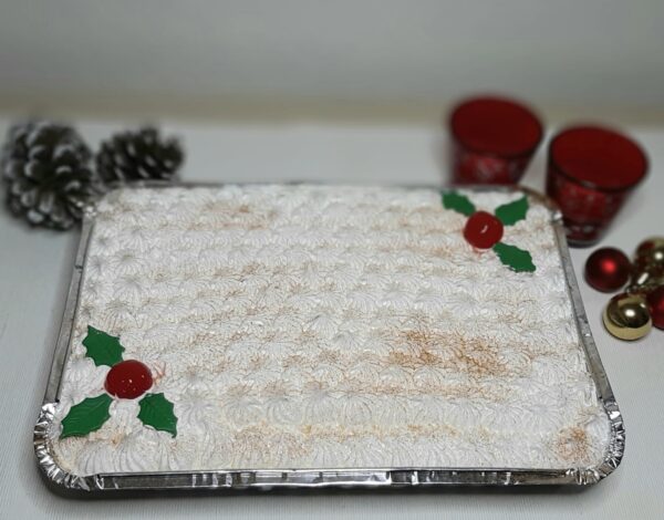 Tarta tres leches navideña